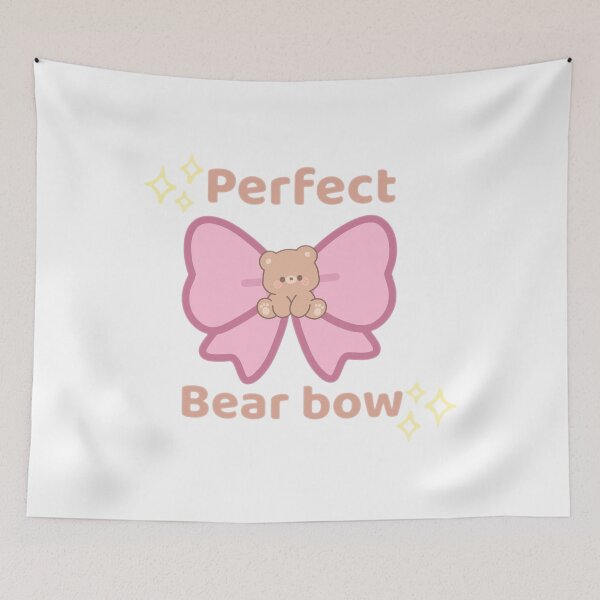 Item preview, Perfect Bear Bow Cute Aesthetic Whimsical Pastel Sticker designed and sold by Rehnair.