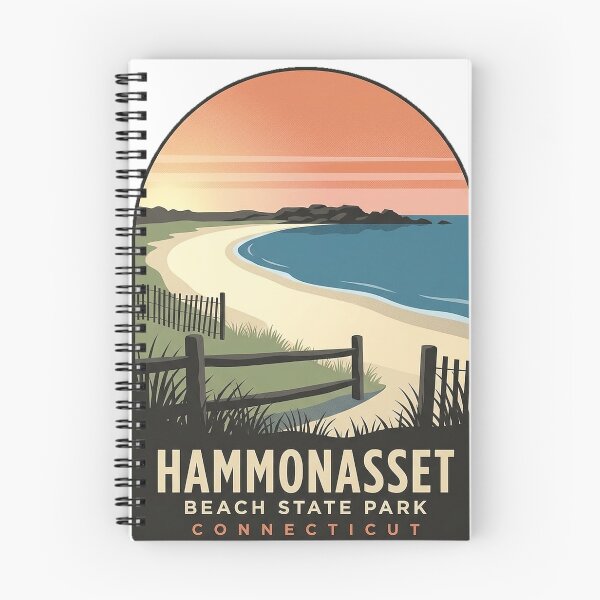 Item preview, Hammonasset Beach State Park Sticker - Meigs Point Shoreline Connecticut designed and sold by DetourDgn.