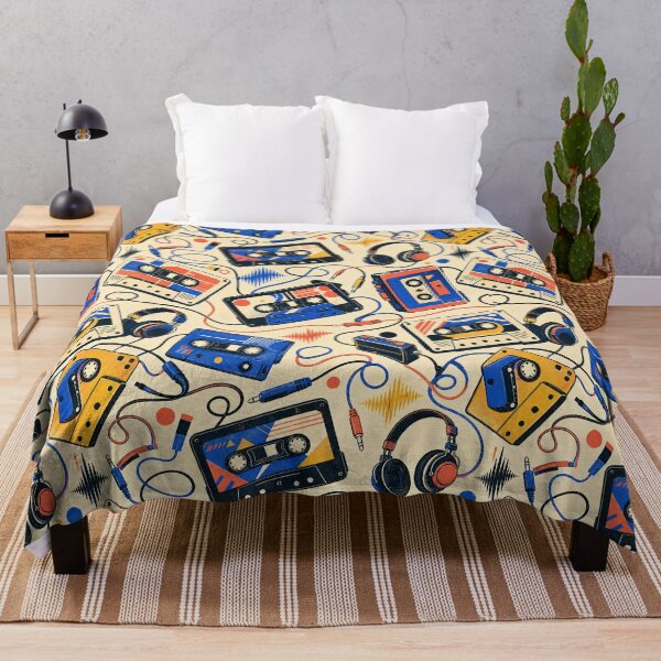 Item preview, Retro Analog Cassette Music Pattern designed and sold by frumixart.