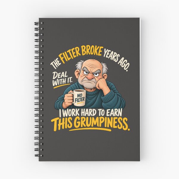 Item preview, No Filter Grumpy Senior Funny Old Age Humor designed and sold by PunchDrop.