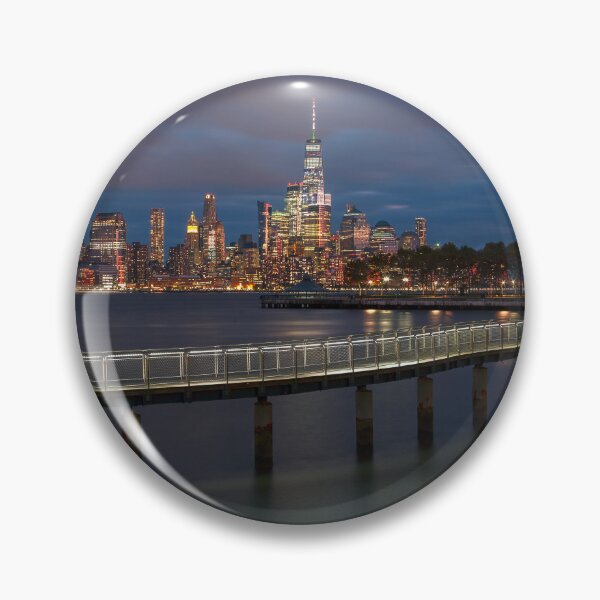 Item preview, Manhattan Skyline - New York Night Bridge, Hudson River View designed and sold by DGMaxShop.