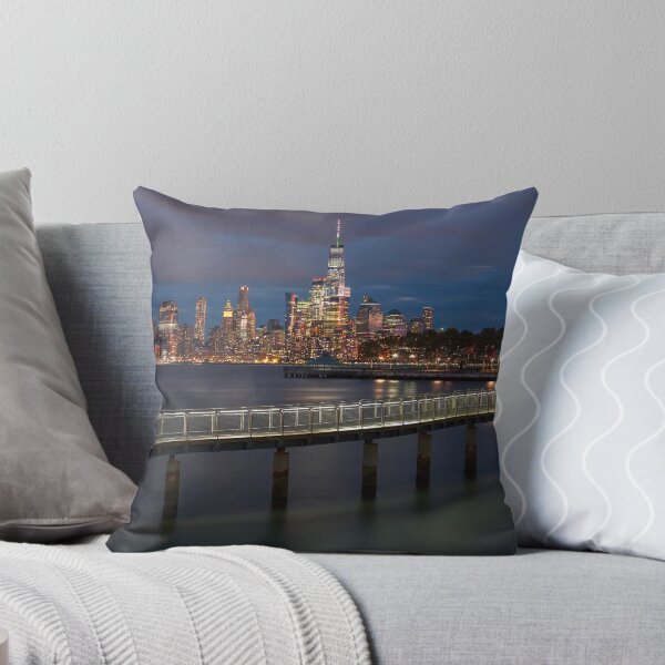 Item preview, Manhattan Skyline - New York Night Bridge, Hudson River View designed and sold by DGMaxShop.
