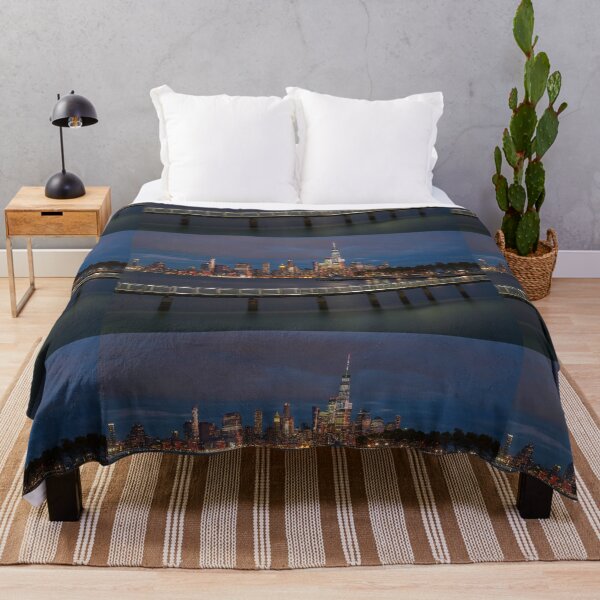 Item preview, Manhattan Skyline - New York Night Bridge, Hudson River View designed and sold by DGMaxShop.
