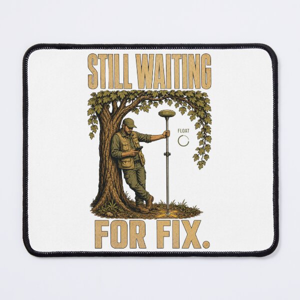 Item preview, Still Waiting for Fix – Funny GNSS Land Surveyor designed and sold by FreePath-Move.