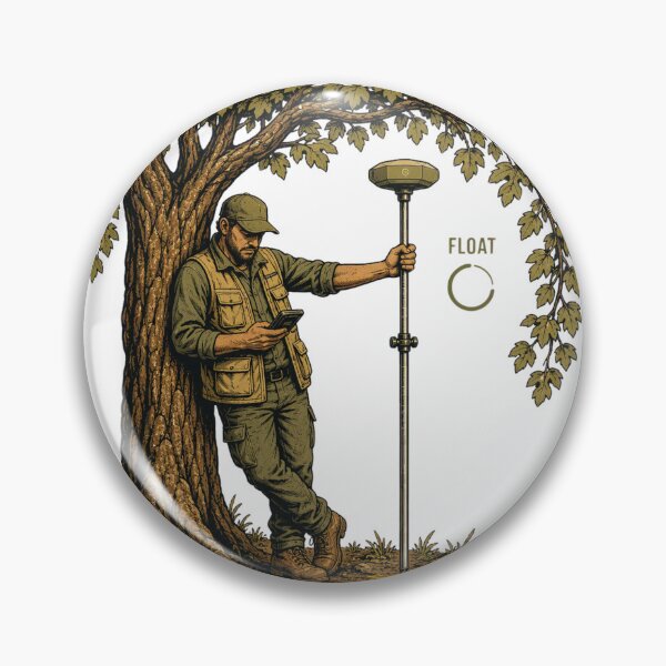 Item preview, Still Waiting for Fix – Funny GNSS Land Surveyor designed and sold by FreePath-Move.