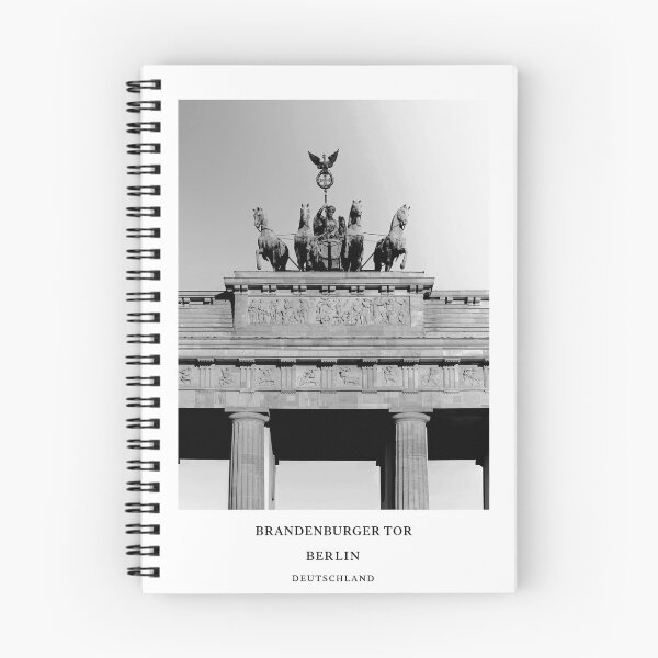 Item preview, Brandenburg Gate Berlin Germany Landmark Black and White Photography designed and sold by EdGraphy.