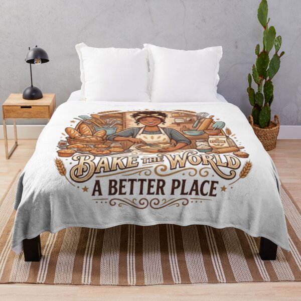 Item preview, Bake the World a Better Place – Cute Home Baker Gift Design designed and sold by PixelStyle Studio.