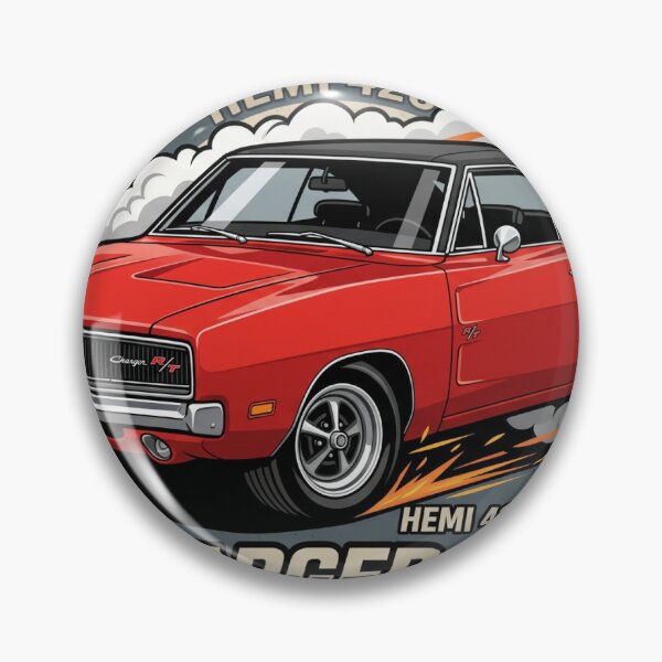 Item preview, Vintage High-Octane 1969 Dodge Charger RT HEMI Burnout Sticker designed and sold by Fixnovaguide.