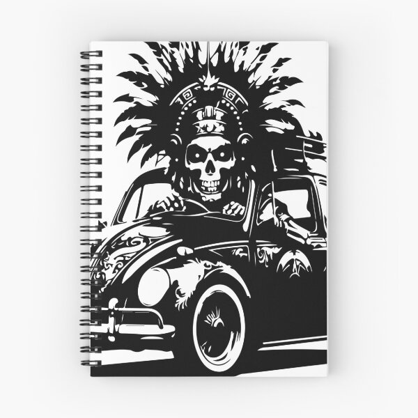 Item preview, Aztec skull beetle hot rod designed and sold by Drindumentaria.