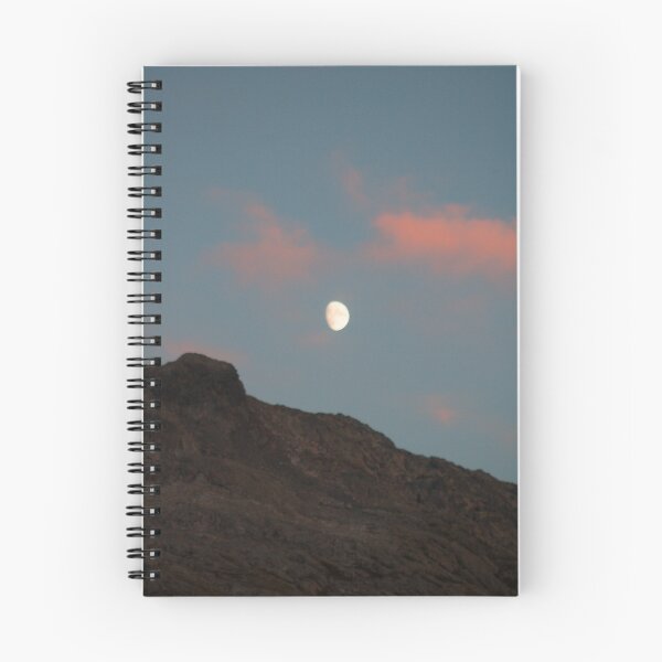Item preview, Moon beneath pink evening clouds designed and sold by rhosbahu.