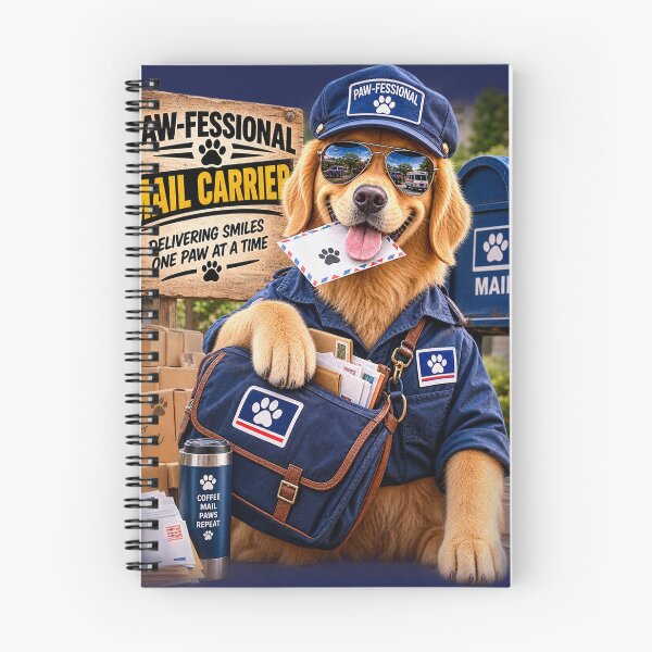 Item preview, Funny Dog Mail Carrier – PAW-FESSIONAL Delivery & Dog Lover Gift designed and sold by TeeVibeHaus.
