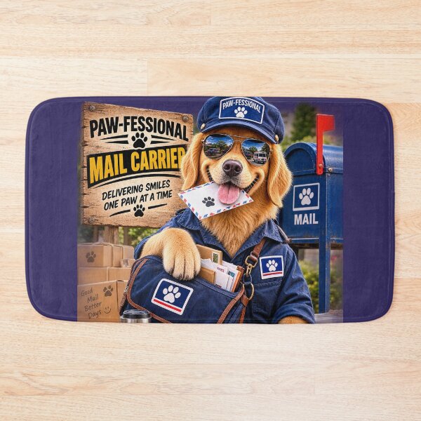 Item preview, Funny Dog Mail Carrier – PAW-FESSIONAL Delivery & Dog Lover Gift designed and sold by TeeVibeHaus.