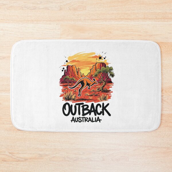 Item preview, Australian Outback Kangaroo Wildlife Art designed and sold by Merch by Das Design Studio.