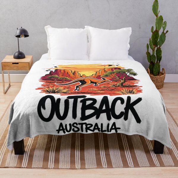 Item preview, Australian Outback Kangaroo Wildlife Art designed and sold by Merch by Das Design Studio.