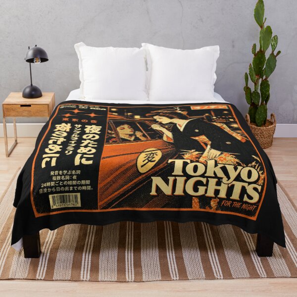 Item preview, Tokyo Nights – Retro Japanese Anime Halftone designed and sold by zumerdiego.