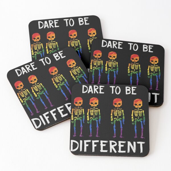 Item preview, Dare To Be Different Rainbow Skeleton Halloween Pride designed and sold by Moad Fahim.