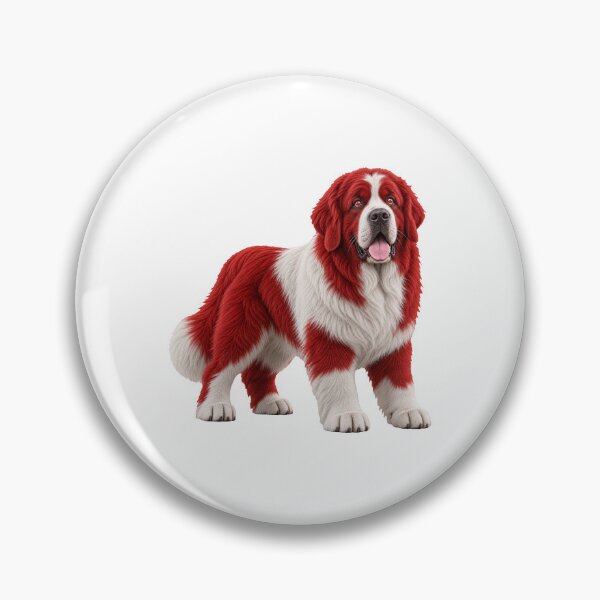 Item preview, Canadian Newfoundland Dog Red White Art designed and sold by GraffiCity.