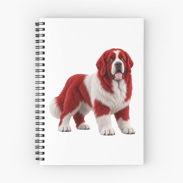Item preview, Canadian Newfoundland Dog Red White Art designed and sold by GraffiCity.