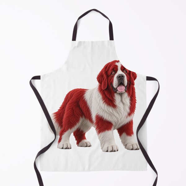 Item preview, Canadian Newfoundland Dog Red White Art designed and sold by ROVVI.