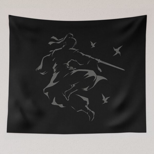 Item preview, Ninja Leaping Katana Graphic For Martial Arts Fans designed and sold by ChanaHuffman.