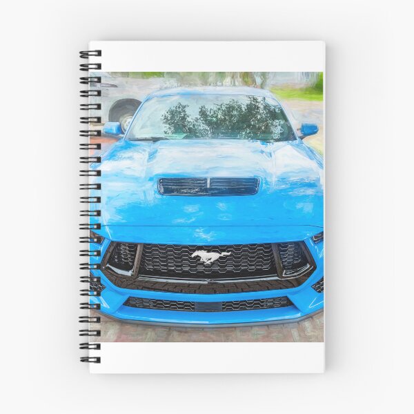 Item preview, 2025 Grabber Blue Ford Mustang GT 5.0 Premium Sports Car Art designed and sold by RichFrancoCars.