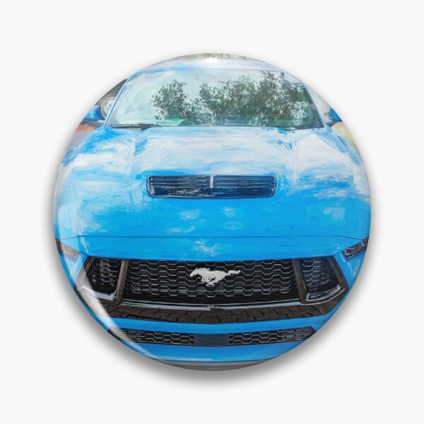 Item preview, 2025 Grabber Blue Ford Mustang GT 5.0 Premium Sports Car Art designed and sold by RichFrancoCars.