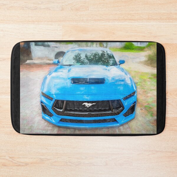 Item preview, 2025 Grabber Blue Ford Mustang GT 5.0 Premium Sports Car Art designed and sold by RichFrancoCars.