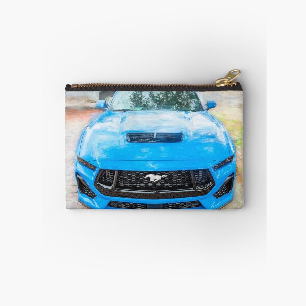 Item preview, 2025 Grabber Blue Ford Mustang GT 5.0 Premium Sports Car Art designed and sold by RichFrancoCars.