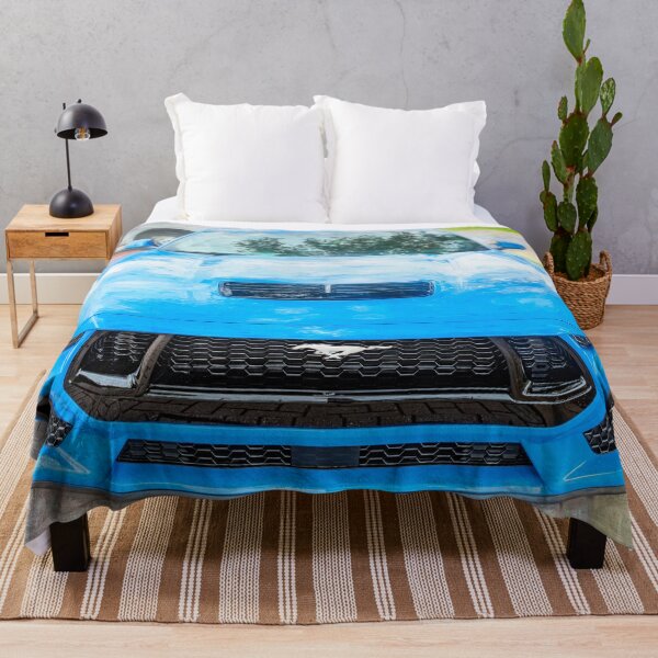 Item preview, 2025 Grabber Blue Ford Mustang GT 5.0 Premium Sports Car Art designed and sold by RichFrancoCars.