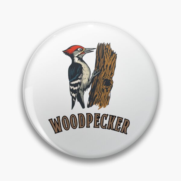 Item preview, Woodpecker Carpentry Emblem Sticker – Minimalist Handyman Tool Badge designed and sold by NKWealthDesign.