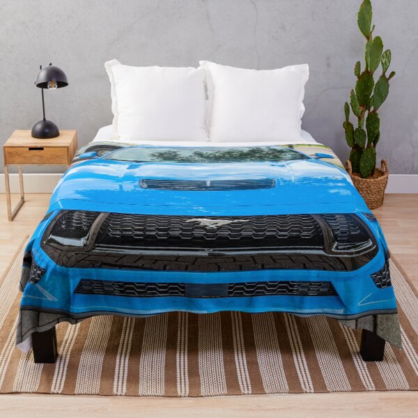 Item preview, 2025 Grabber Blue Ford Mustang GT 5.0 Premium Sports Car Art designed and sold by RichFrancoCars.