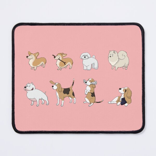 Item preview, Cute Brown Cartoon Dog With Red Collar – Happy Puppy Lover Art designed and sold by Elite Wall Art.
