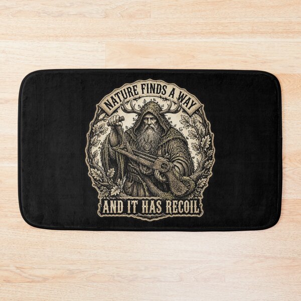 Item preview, Nature Finds A Way Recoil - Vintage Druid Lever Rifle Shirt designed and sold by Dice_Goblin_Studio.