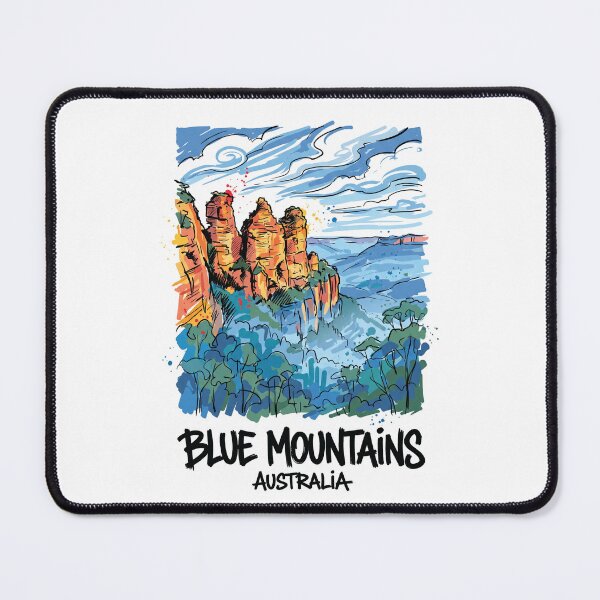 Item preview, Blue Mountains Three Sisters Australia Art designed and sold by Merch by Das Design Studio.