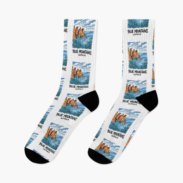 Item preview, Blue Mountains Three Sisters Australia Art designed and sold by Merch by Das Design Studio.