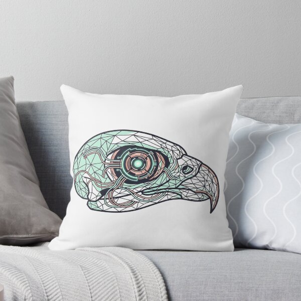 Item preview, Cyberpunk Geometric Eagle Head - Futuristic Sci-Fi Bird Vector Design designed and sold by Nubian Style.