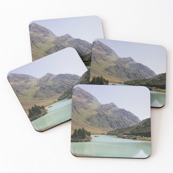 Item preview, Turquoise alpine lake with a small island designed and sold by rhosbahu.