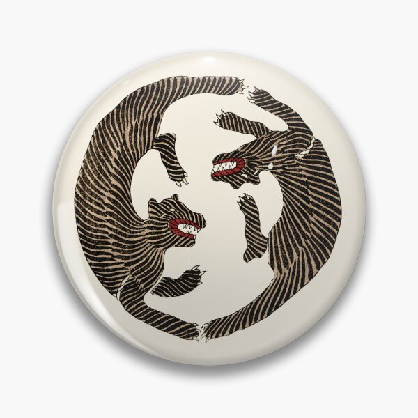 Item preview, Tiger Crest Design from Yatsuo no Tsubaki, Edo Period designed and sold by Exhumed Archives.