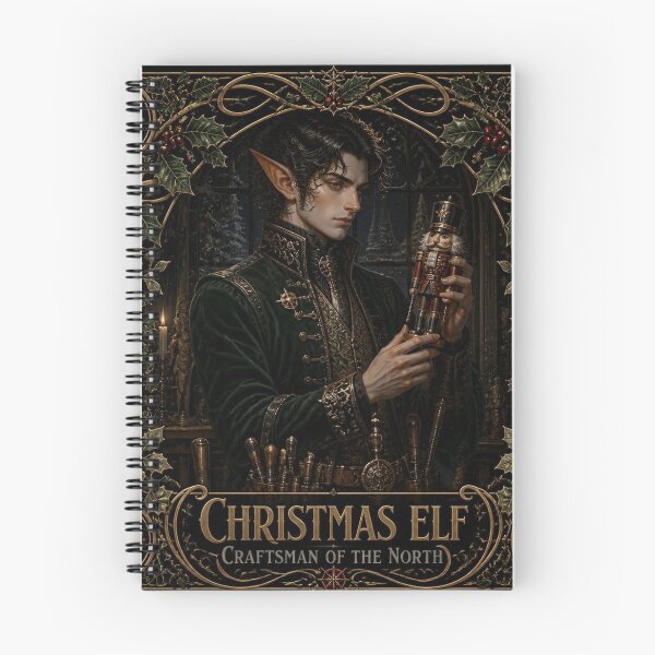 Item preview, Christmas Elf Gothic Dark Academia Art designed and sold by SunnyDesign82.