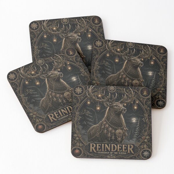 Item preview, Gothic Reindeer Dark Academia Christmas Art designed and sold by SunnyDesign82.