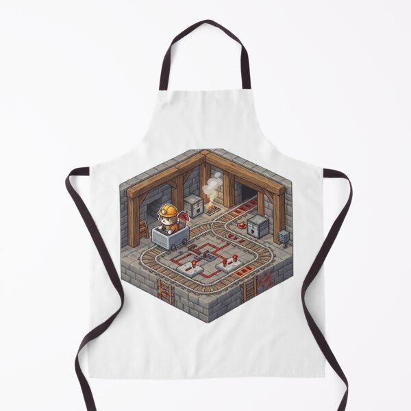 Item preview, KAMKAM'S Minecraft Redstone Railworks - Pixel Art Mining Cat designed and sold by PetalsPaws.