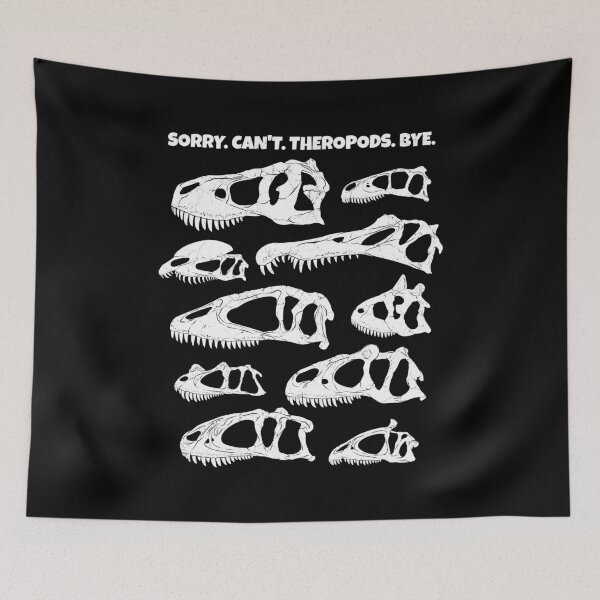 Item preview, Theropods Spinosaurus Tyrannosaurus Carnotaurus designed and sold by NicGrayGraphic.