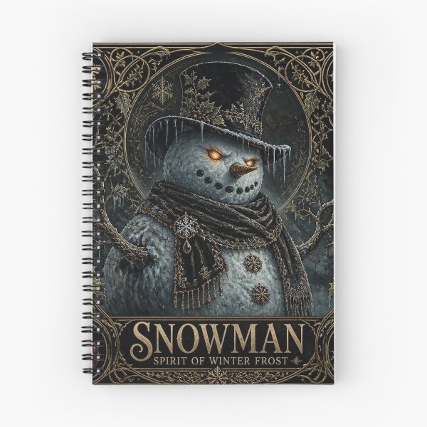 Item preview, Gothic Snowman Dark Academia Christmas Art designed and sold by SunnyDesign82.