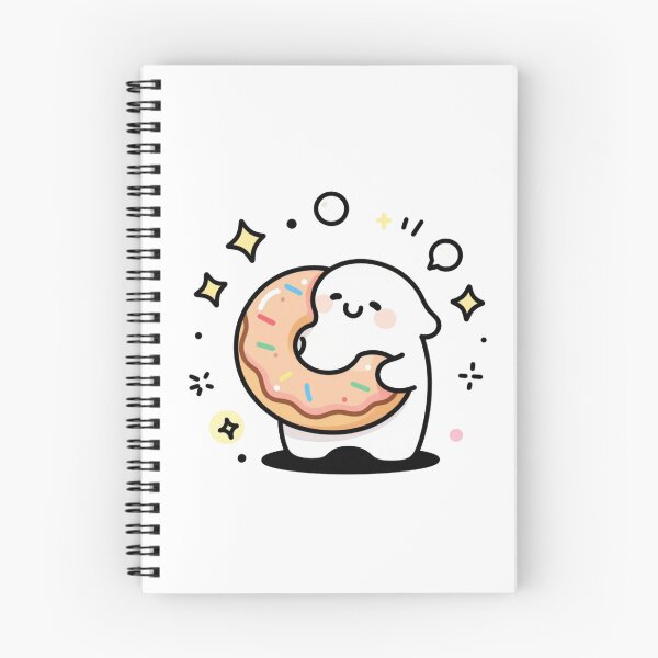 Item preview, Happy Donut Hug - Cute Kawaii Emotional Doodle designed and sold by CrazySTK.