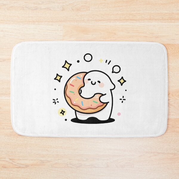 Item preview, Happy Donut Hug - Cute Kawaii Emotional Doodle designed and sold by CrazySTK.