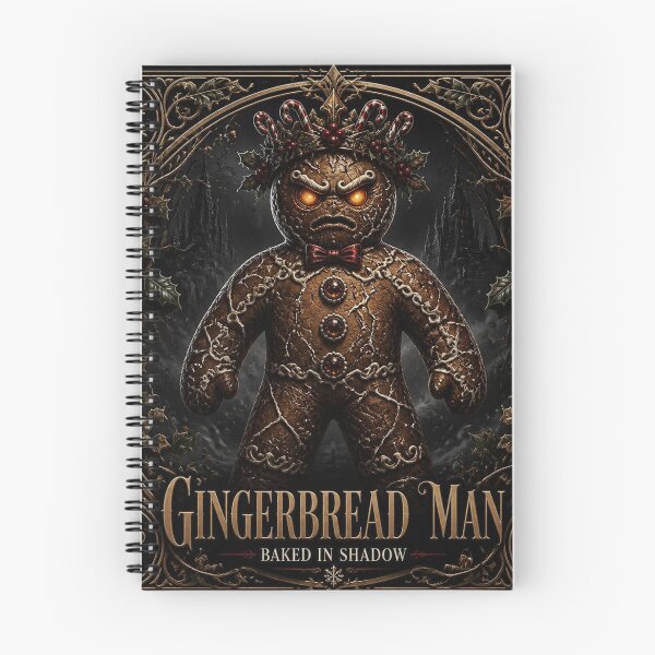 Item preview, Gothic Gingerbread Man Dark Academia Christmas Art designed and sold by SunnyDesign82.