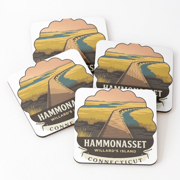 Item preview, Willard's Island Sticker - Hammonasset Beach State Park Boardwalk designed and sold by DetourDgn.