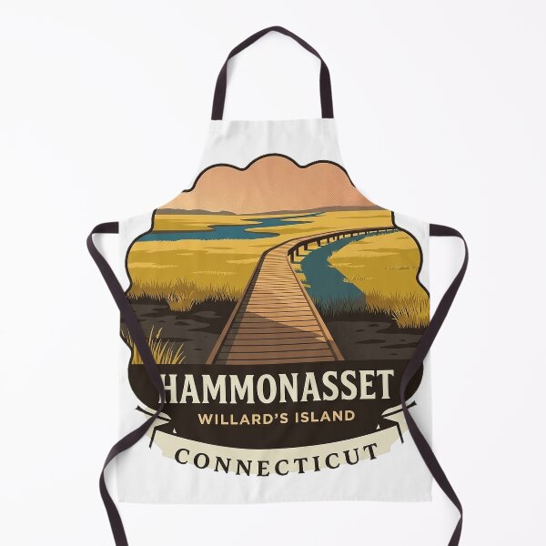 Item preview, Willard's Island Sticker - Hammonasset Beach State Park Boardwalk designed and sold by DetourDgn.