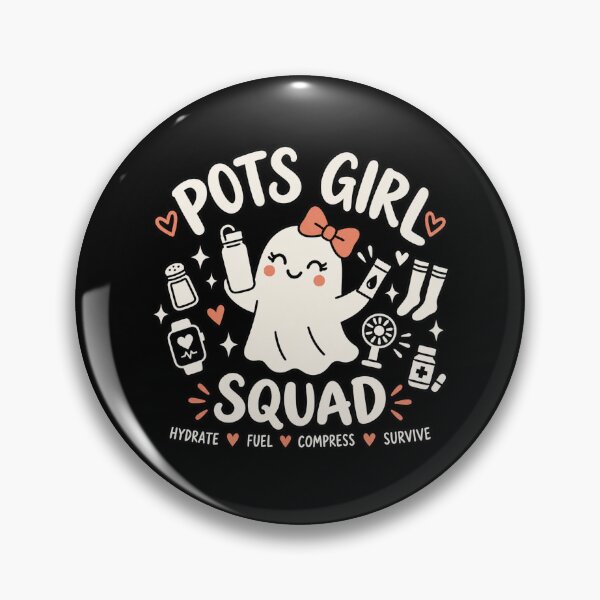 Item preview, POTS Squad Ghost | Cute POTS Dysautonomia Awareness designed and sold by creatingmouseshop.