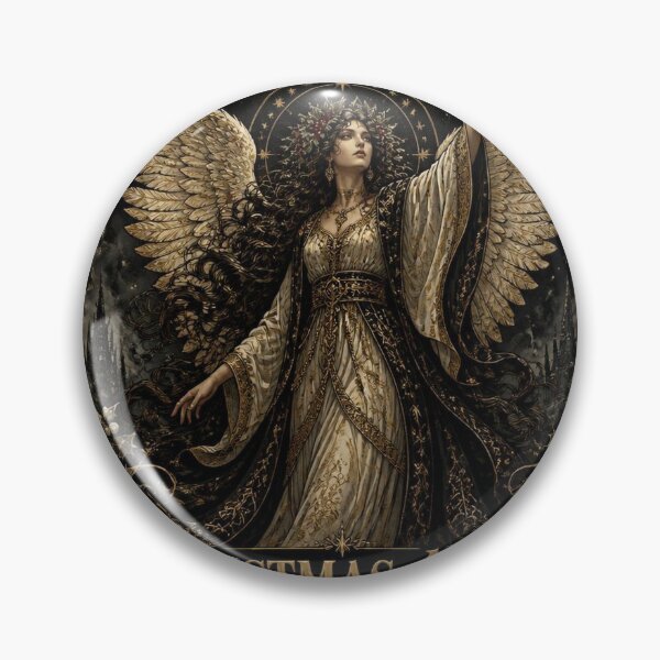 Item preview, Christmas Angel Gothic Dark Academia Art designed and sold by SunnyDesign82.